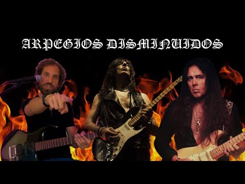 ⚡3 LICKS con ARPEGIOS DISMINUIDOS Guitarra estilo YNGWIE MALMSTEEM WALTER GIARDINO Metal Neoclásico