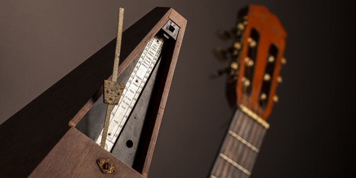 metronomo y guitarra