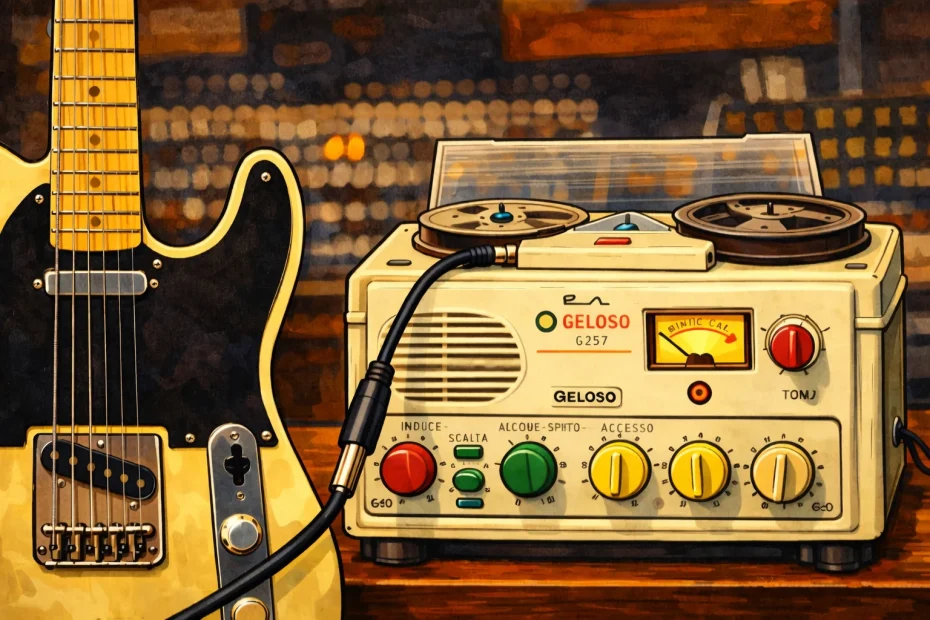 Usó un grabador como amplificador